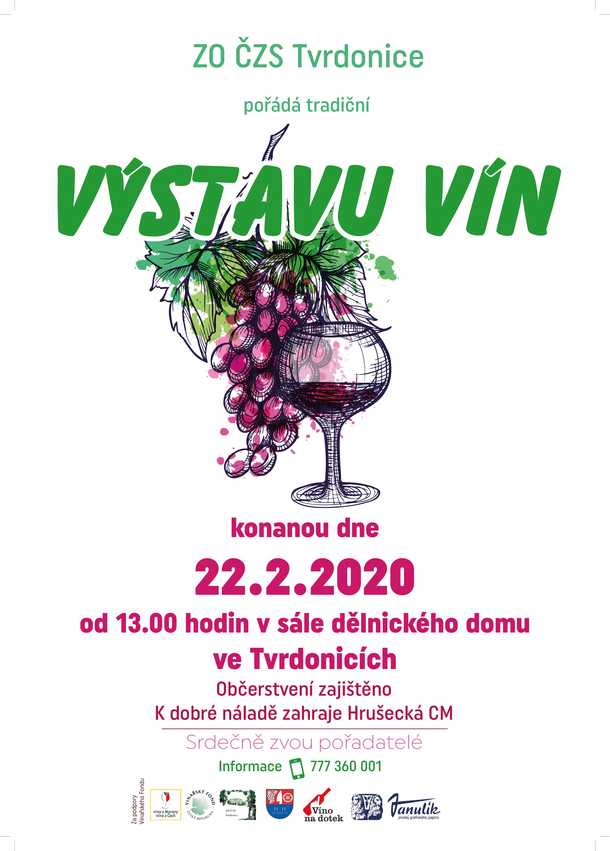 Vystava vin Tvrdonice plakat 2020 1