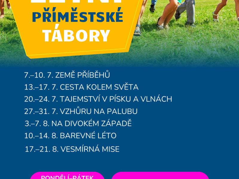 Letní příměstské tábory v Hodoníně