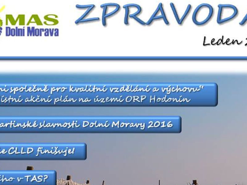 4. číslo zpravodaje Místní akční skupiny Dolní Morava - leden 2017