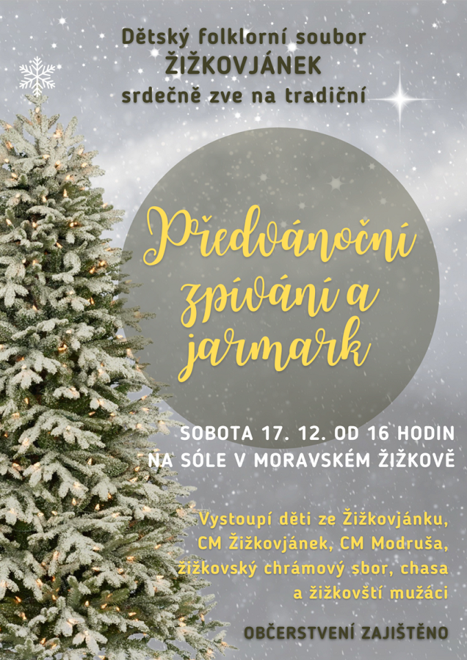 Předvánoční zpívání a jarmark