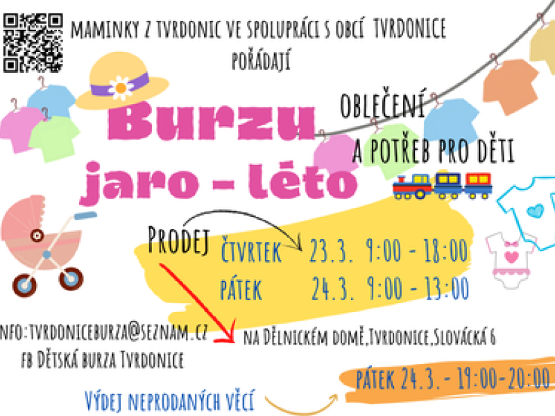 Burza oblečení a potřeb pro děti