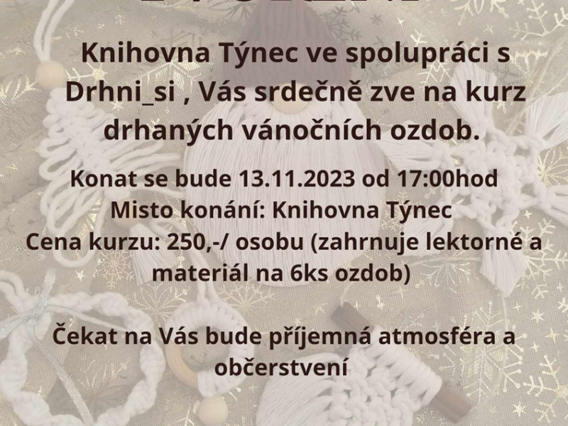 Předvánoční tvoření v Týnci