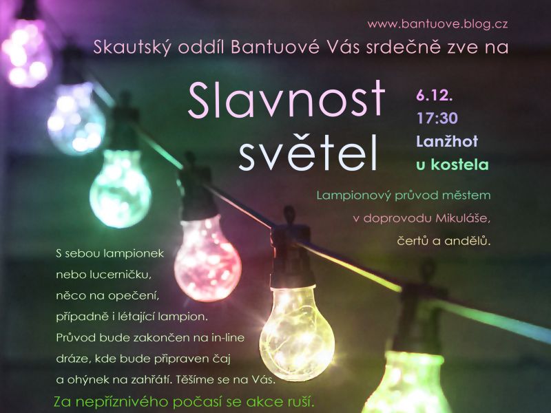 SLAVNOST SVĚTEL V LANŽHOTĚ