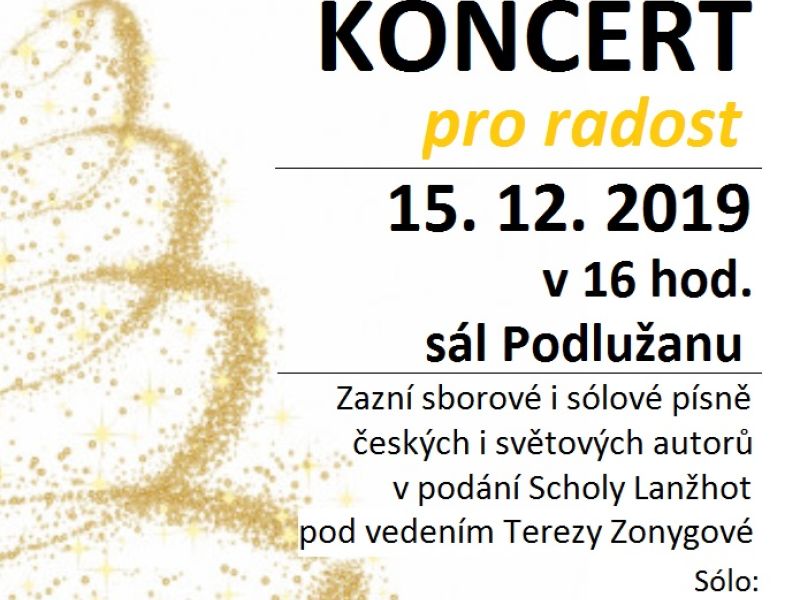 VÁNOČNÍ KONCERT V LANŽHOTĚ