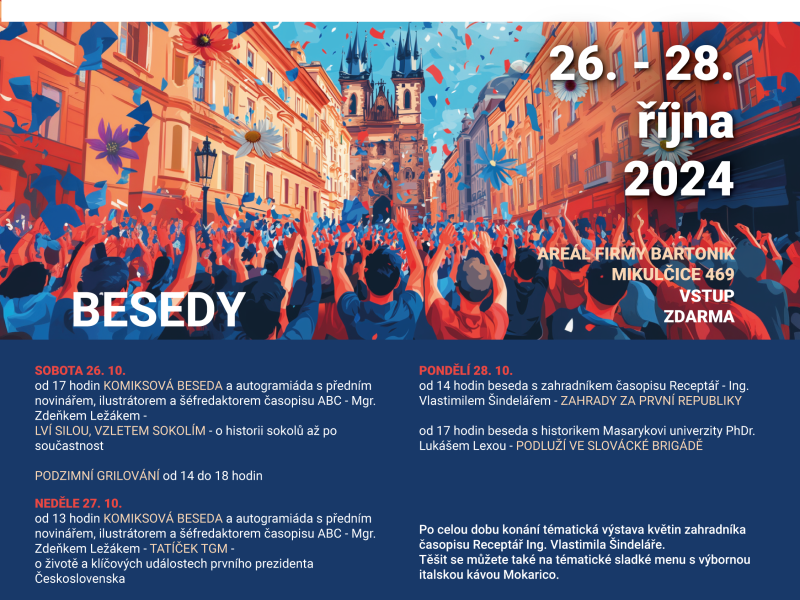 REPUBLIKA - besedy - 26. až 28. 10. 2024