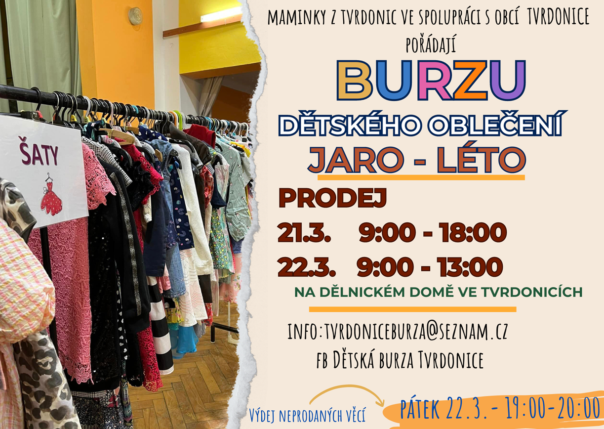 Burza dětského oblečení a potřeb ve Tvrdonicích