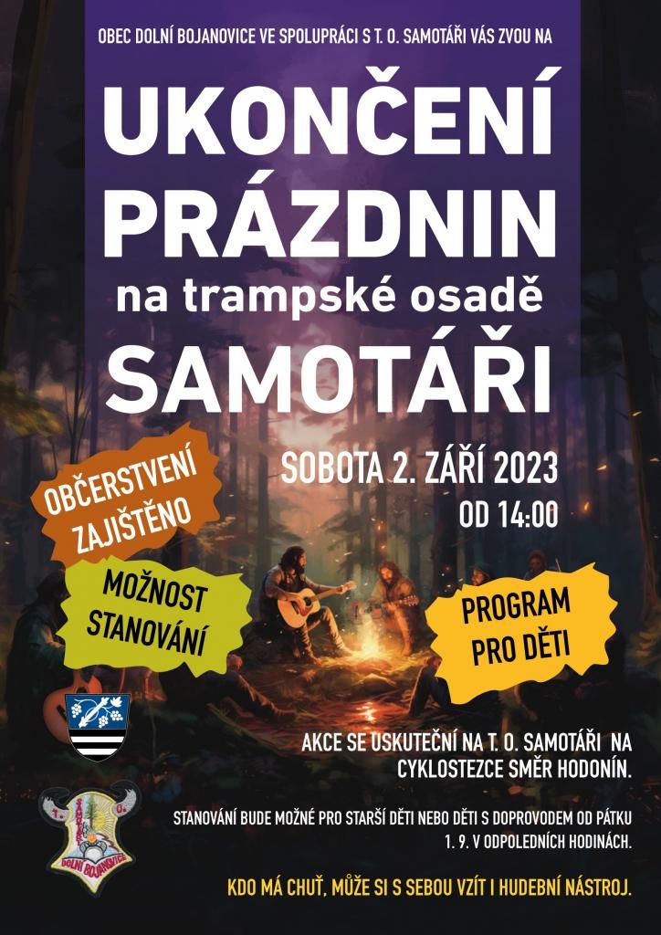 Ukončení prázdnin Dolní Bojanovice