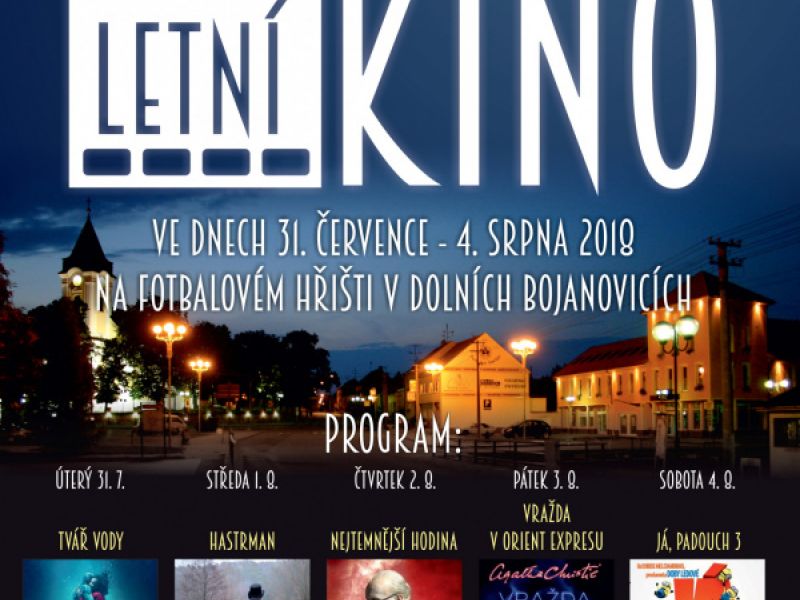 LETNÍ KINO V DOLNÍCH BOJANOVICÍCH