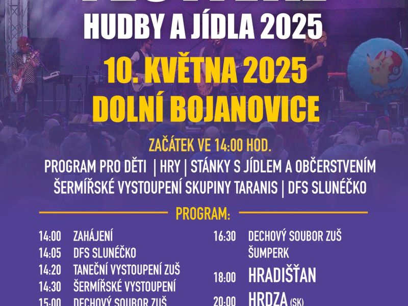 Bojanovský festival hudby a jídla 2025