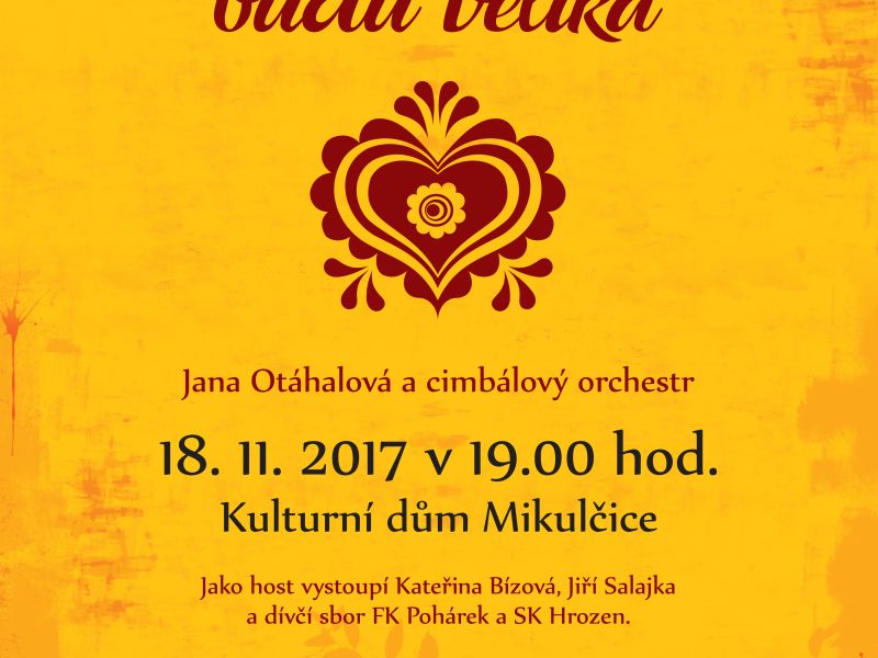 JANA OTÁHALOVÁ, ze Starého Poddvorova, pokřtí své první CD!!