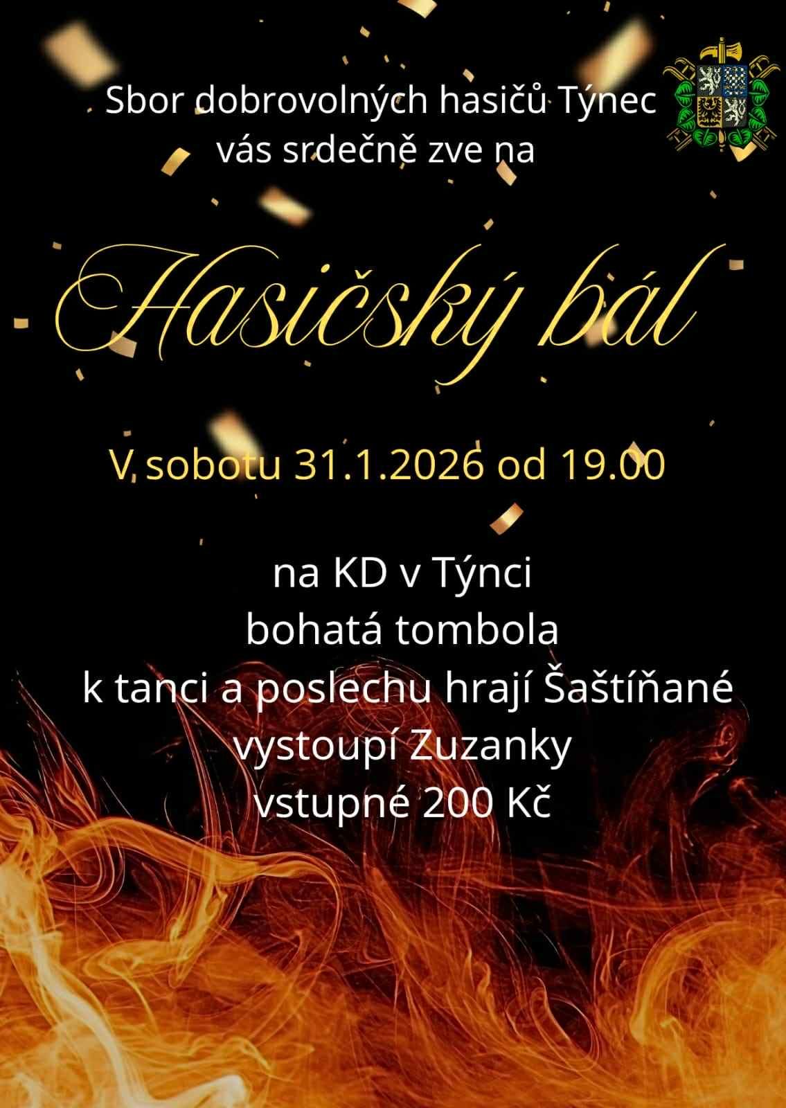 Hasičský bál Týnec