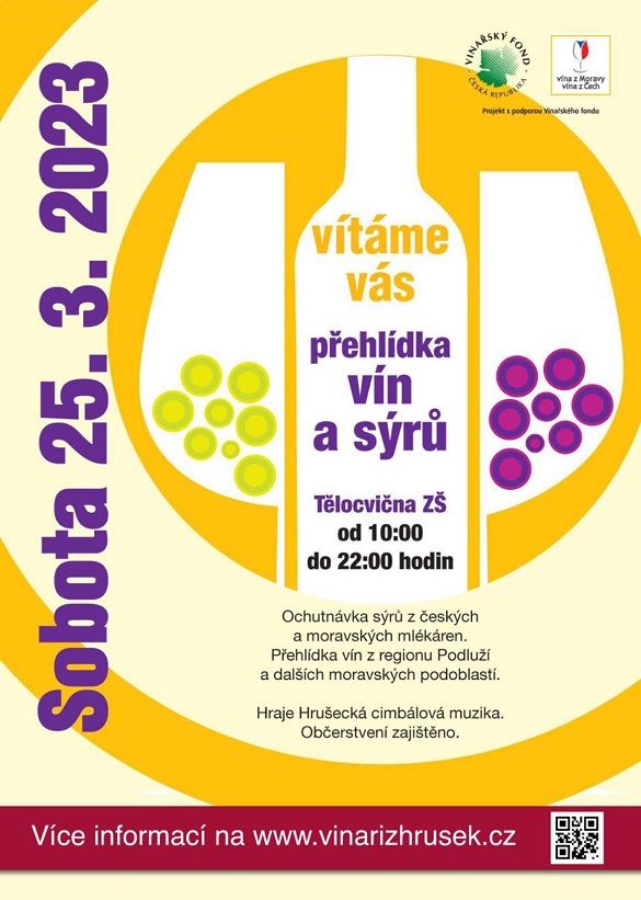 Přehlídka vín a sýrů v Hruškách