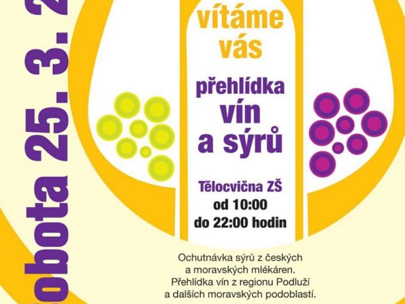 Přehlídka vín a sýrů v Hruškách