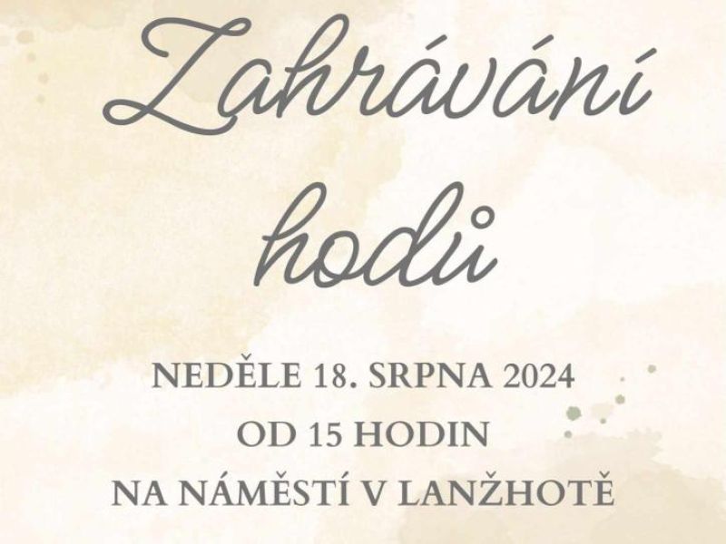 Zahrávání hodů Lanžhot 2024