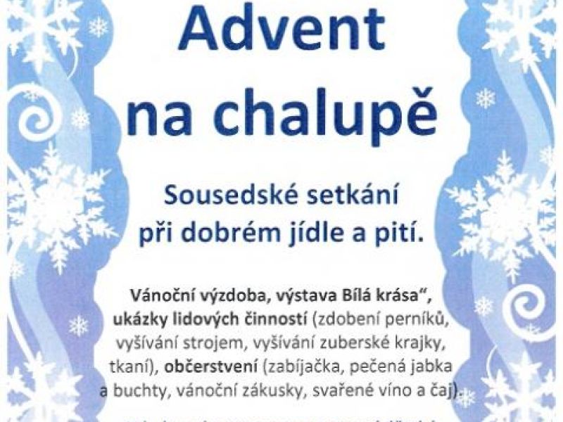 ADVENT NA CHALUPĚ FANOŠA MIKULECKÉHO