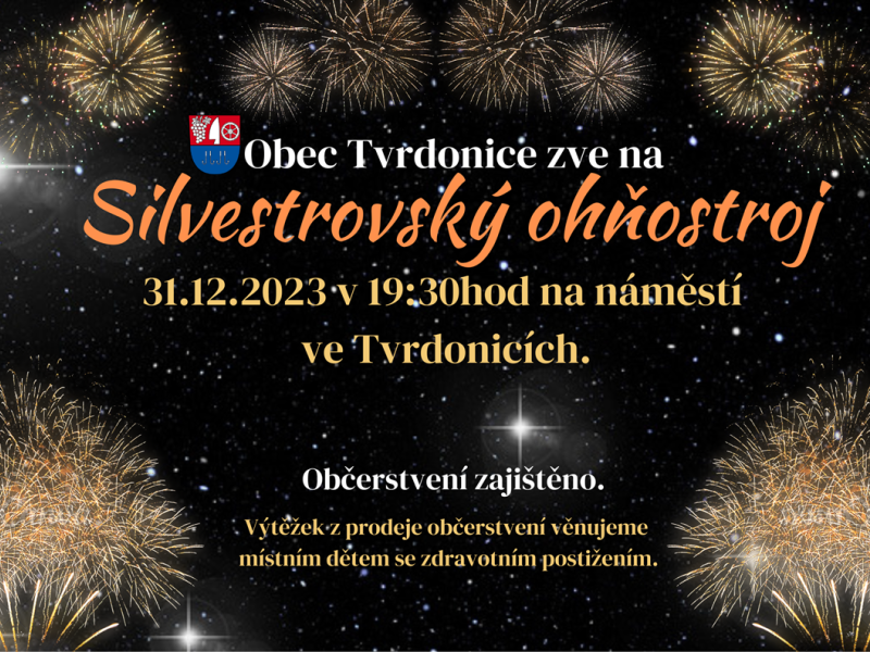 Silvestrovský ohňostroj Tvrdonice