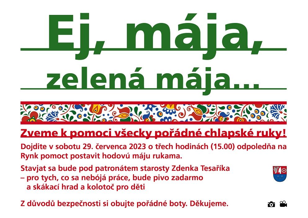 Stavění máje v Tvrdonicích