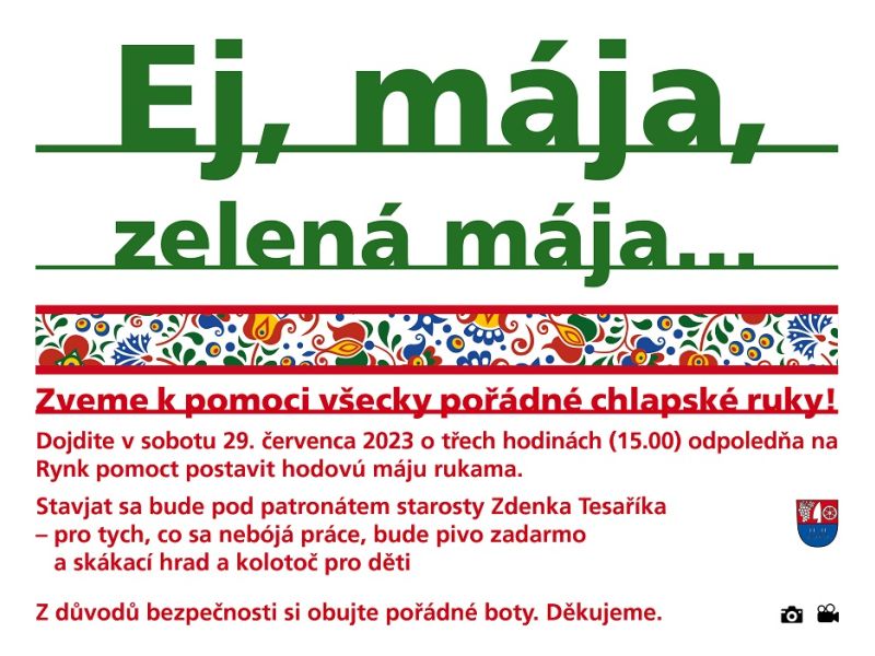 Stavění máje v Tvrdonicích