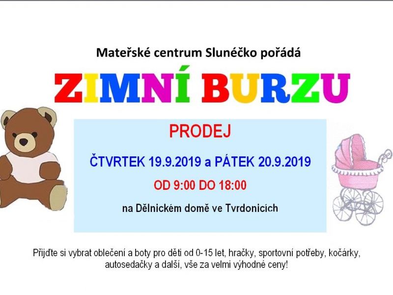 Zimní burza ve Tvrdonicích