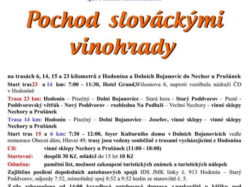 Pochod slováckými vinohrady