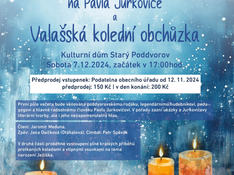 Adventní vzpomínka na Pavla Jurkoviče