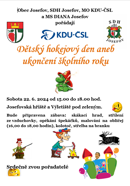 Dětský hokejový den v Josefově