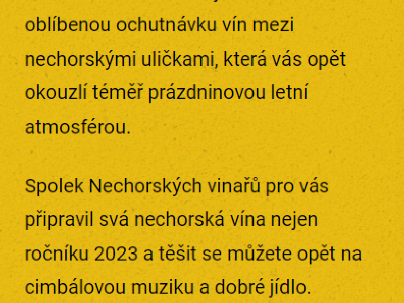 K Nechorám do sklepa... 2024