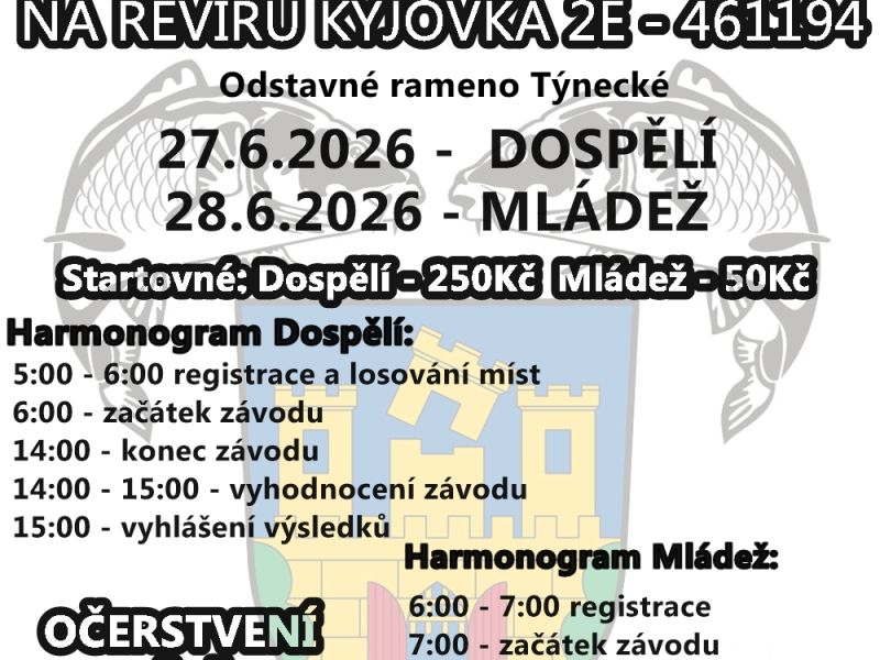 Rybářské závody v Týnci