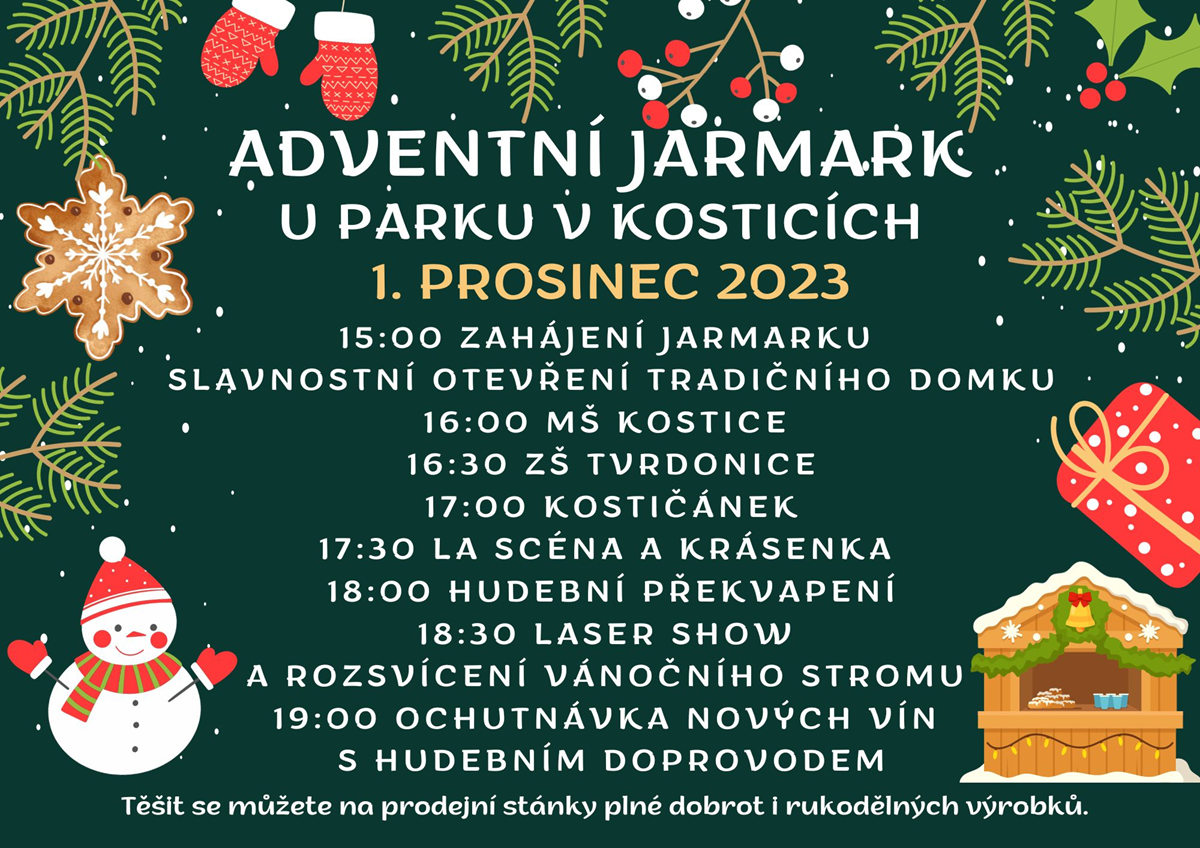 Adventní jarmark v Kosticích