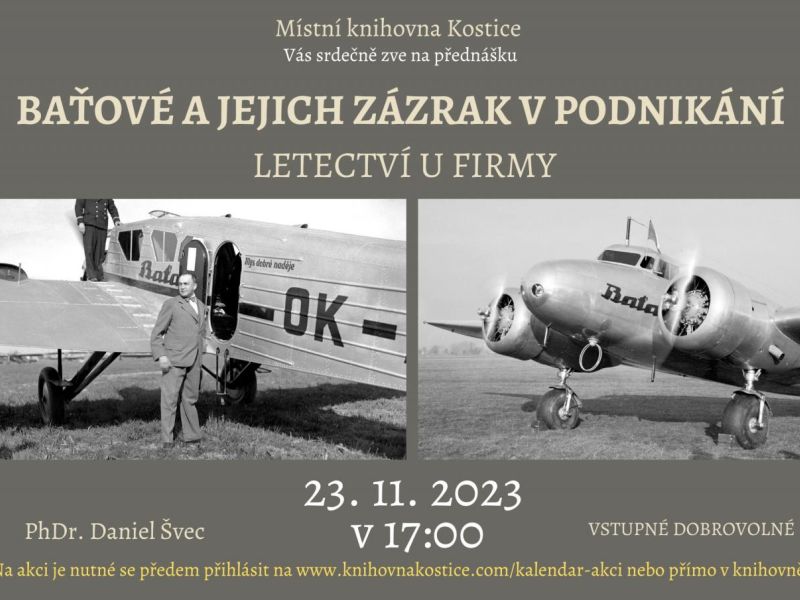 Přednáška "Baťové a jejich zázrak v podnikání"