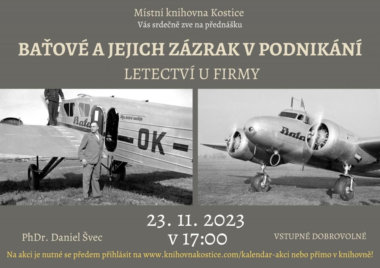 Přednáška "Baťové a jejich zázrak v podnikání"
