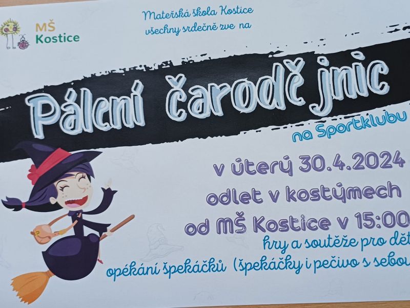 Pálení čarodějnic v Kosticích