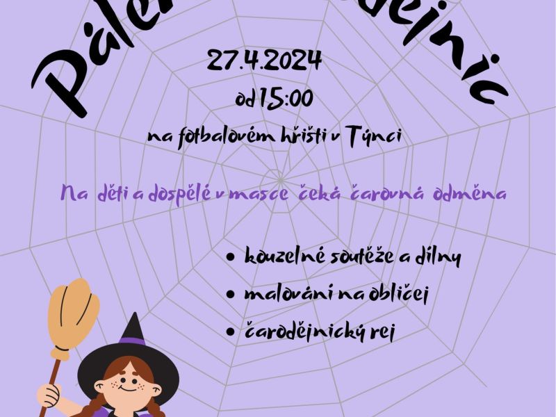 Pálení čarodějnic v Týnci