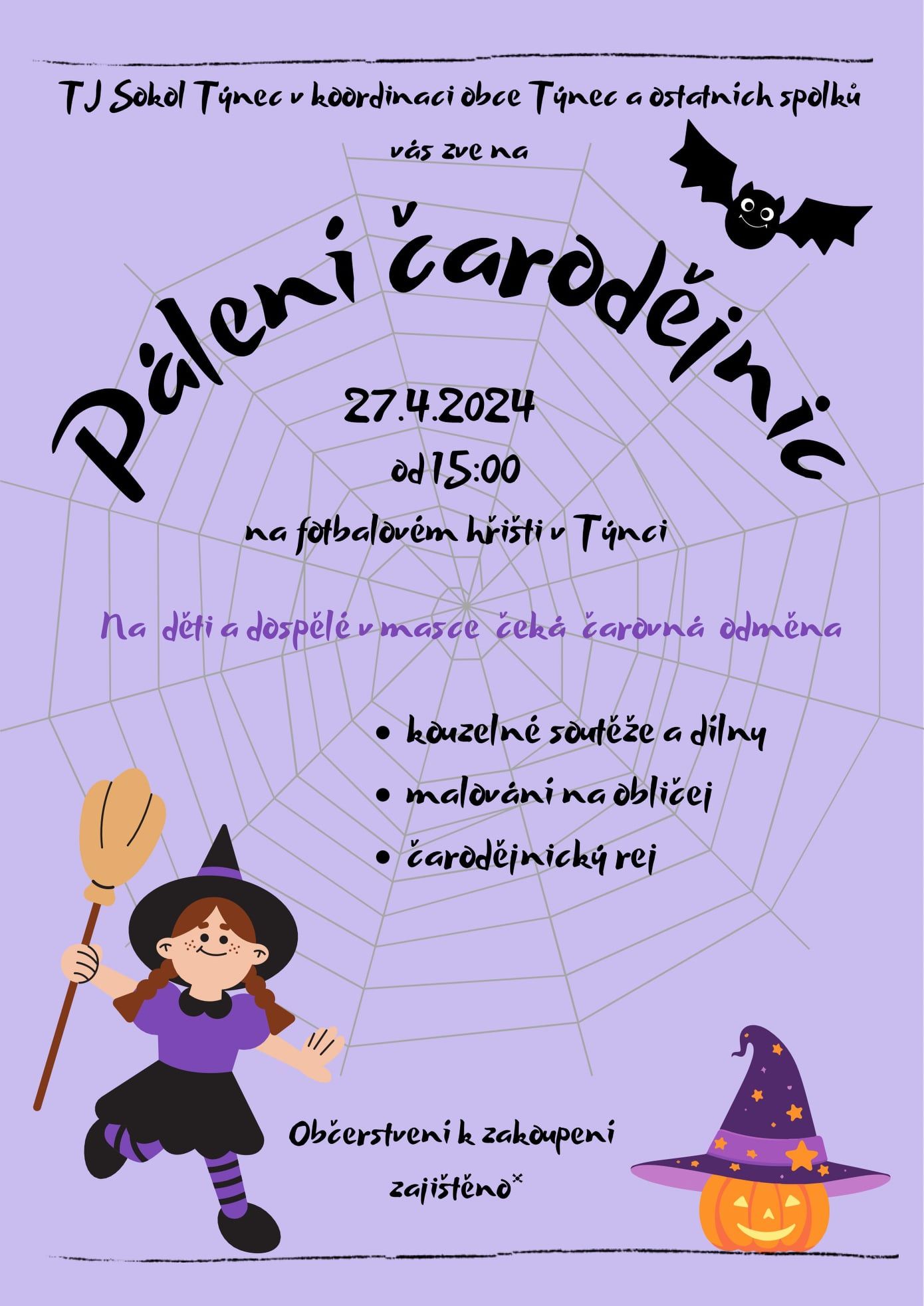 Pálení čarodějnic v Týnci