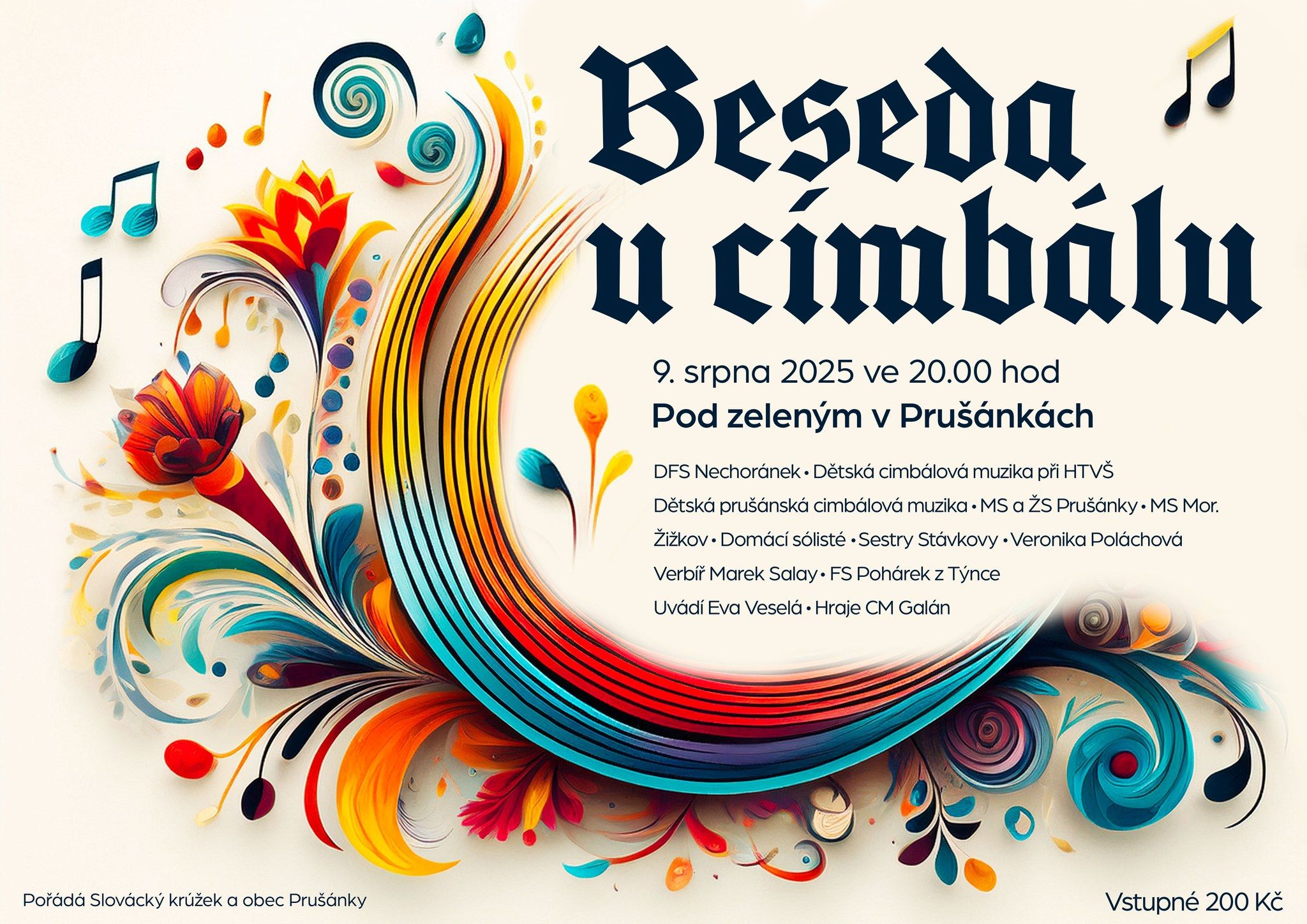 Beseda u cimbálu Prušánky 2025