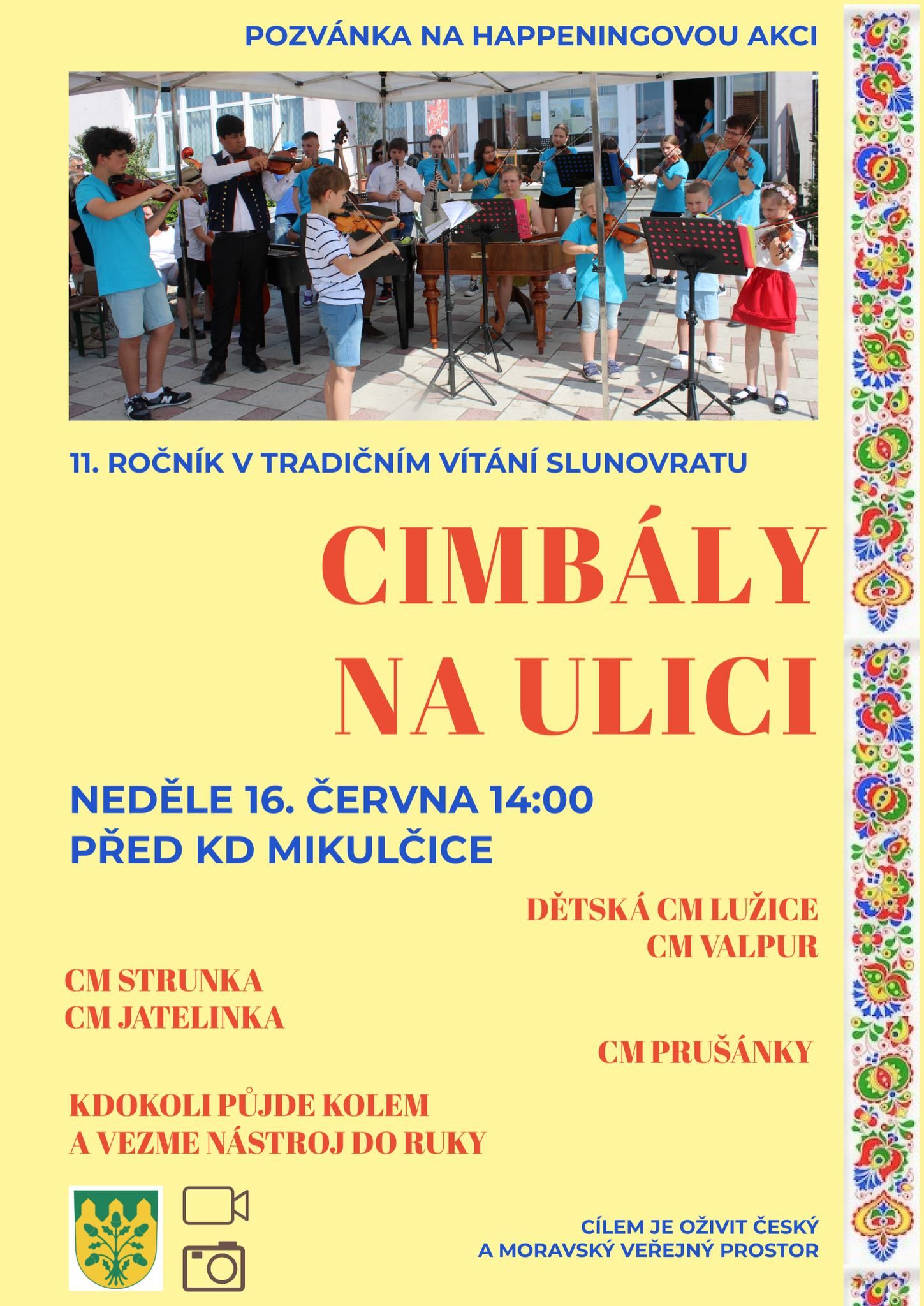 Cimbály na ulici
