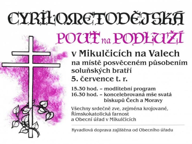 Cyrilometodějská pouť na Podluží
