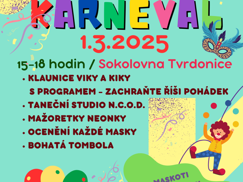 Dětský karneval ve Tvrdonicích