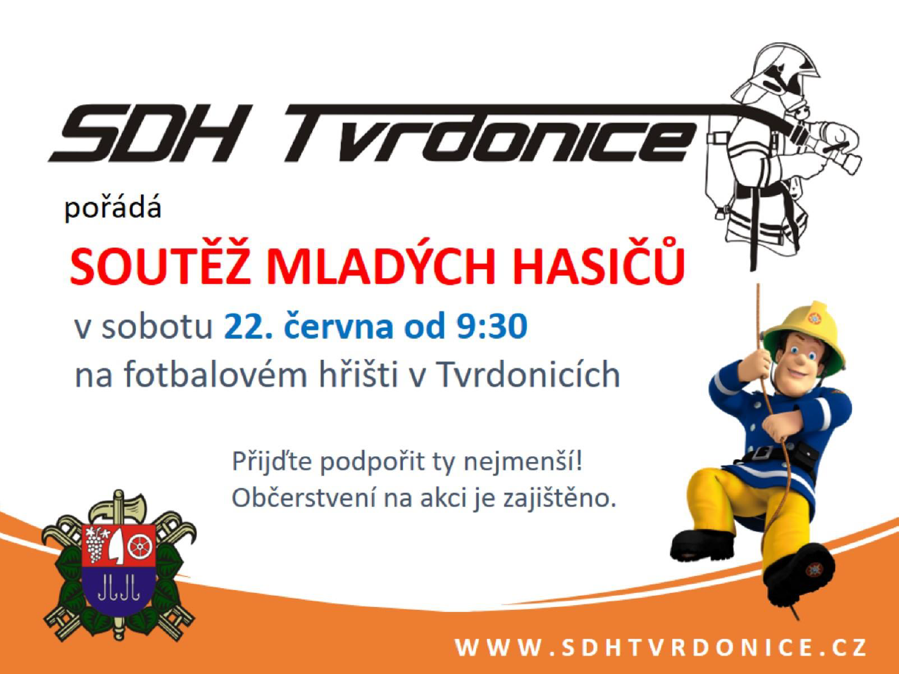 Dětské hasičské závody ve Tvrdonicích