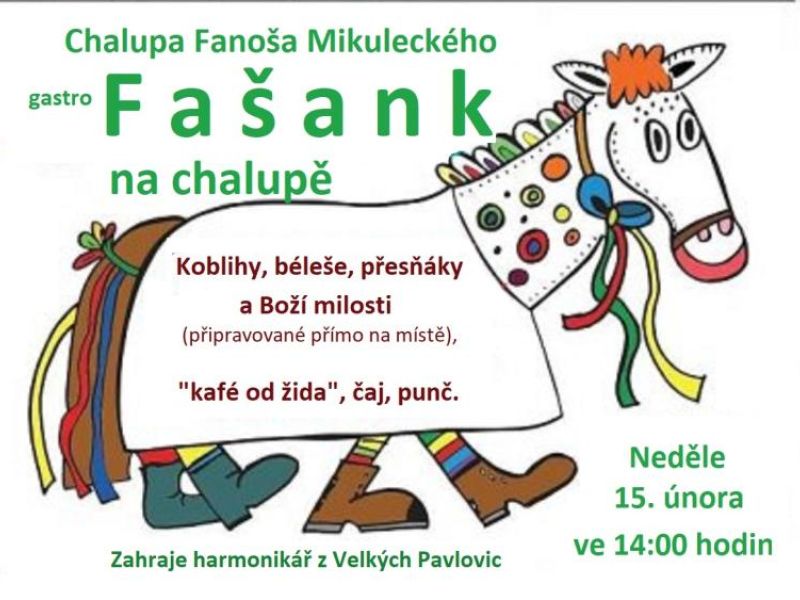 Fašank na chalupě F. Mikuleckého