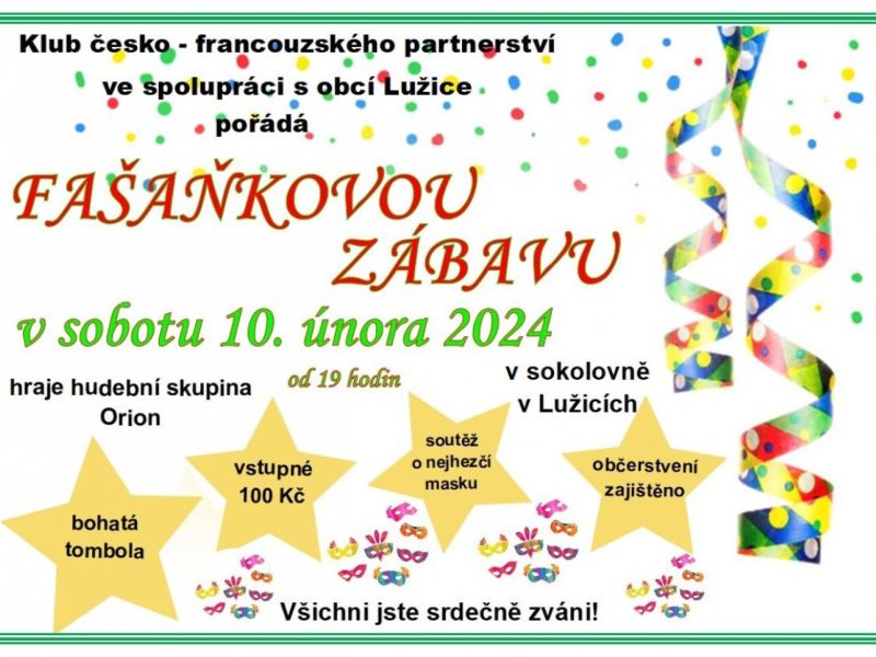 Fašaňková zábava v Lužicích