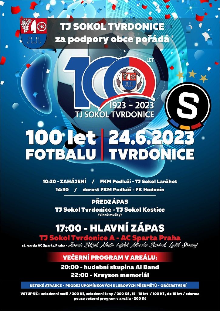 100 let fotbalu Tvrdonice