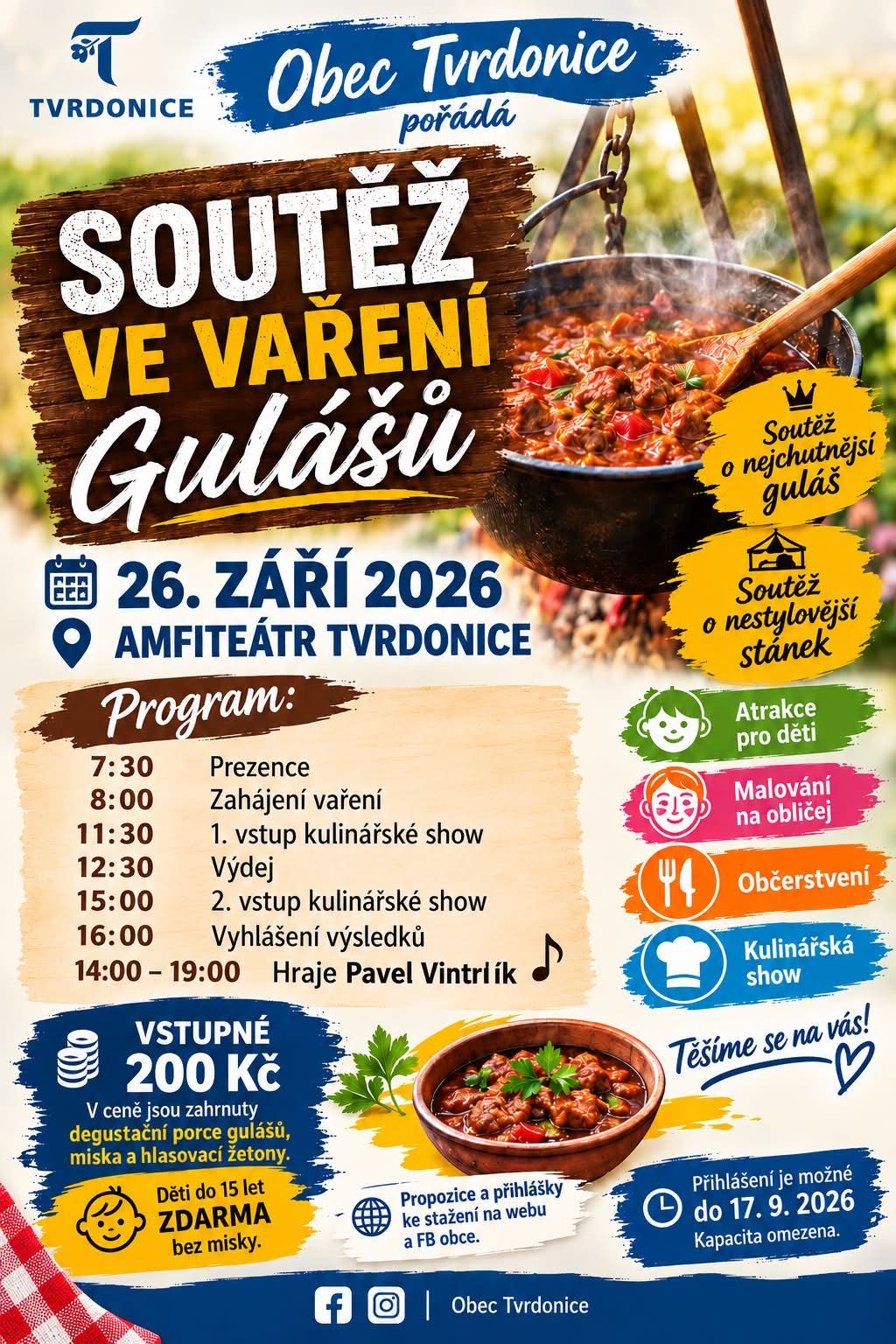 Soutěž ve vaření gulášů Tvrdonice 2026