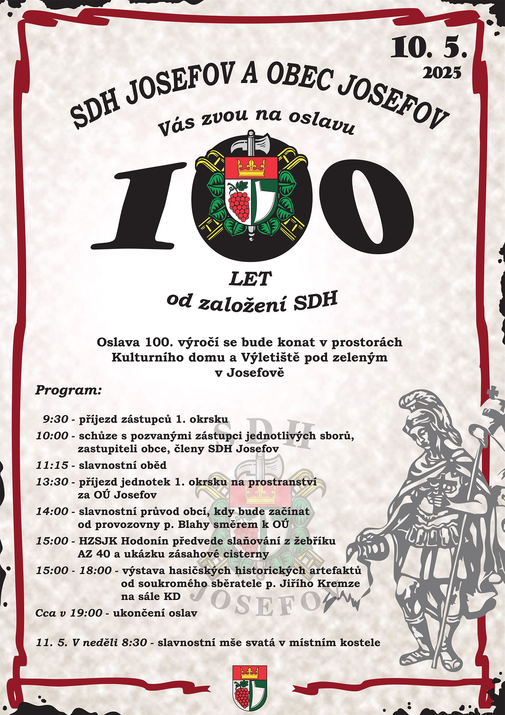 100 let od založení SDH Josefov
