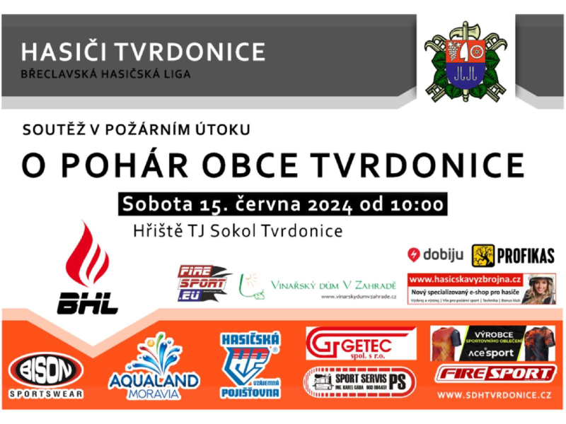 Závody v požárním útoku - O pohár obce Tvrdonice