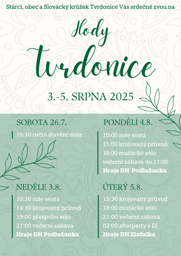 Hody Tvrdonice 2025