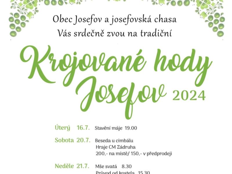 Krojované hody Josefov