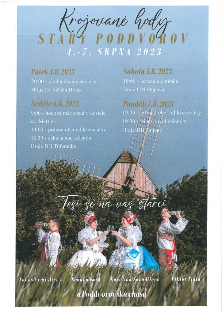 Tradiční krojované hody Starý Poddvorov 2023