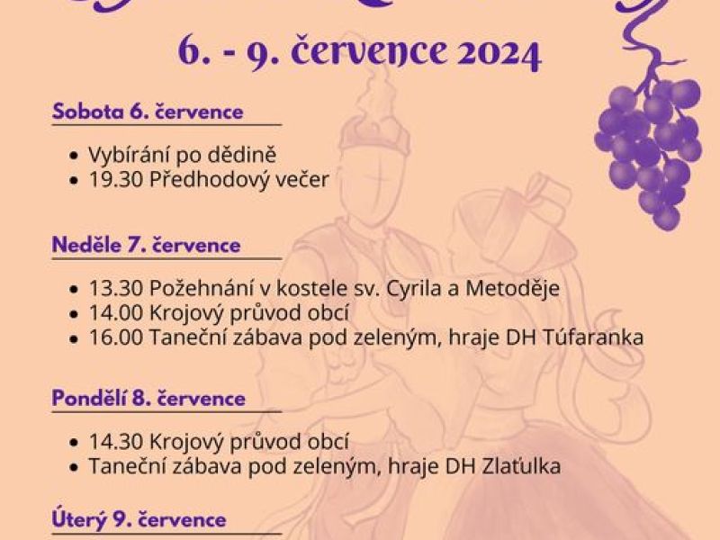 Cyrilské hody Lužice 2024