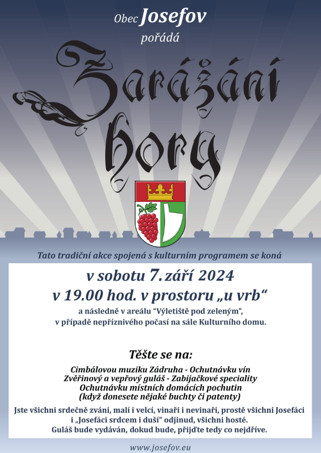 Zarážání hory v Josefově